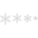 Sweet Dixie Small Snowflakes die set