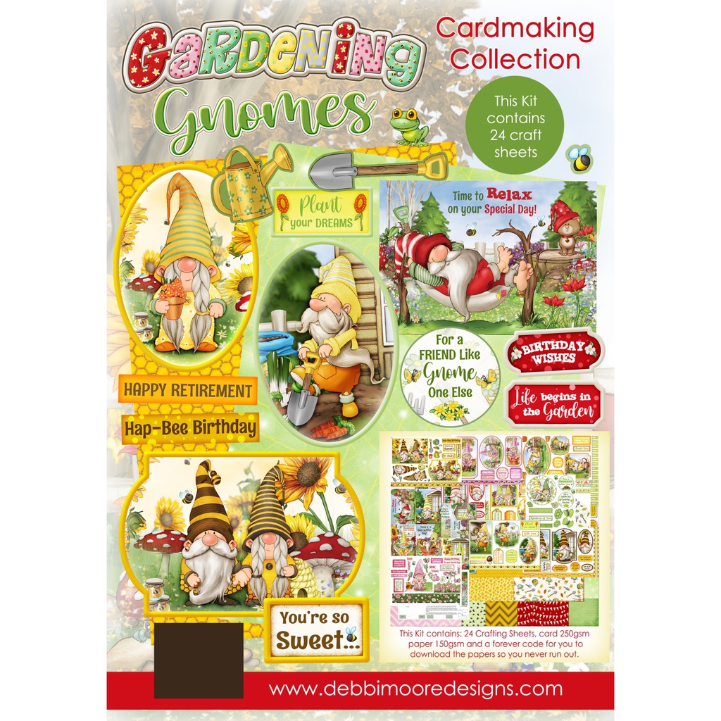 Gardening Gnomes Cardmaking kit with Forever Code