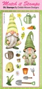 Match It Gardening Gnomes Rubber Stamp Set