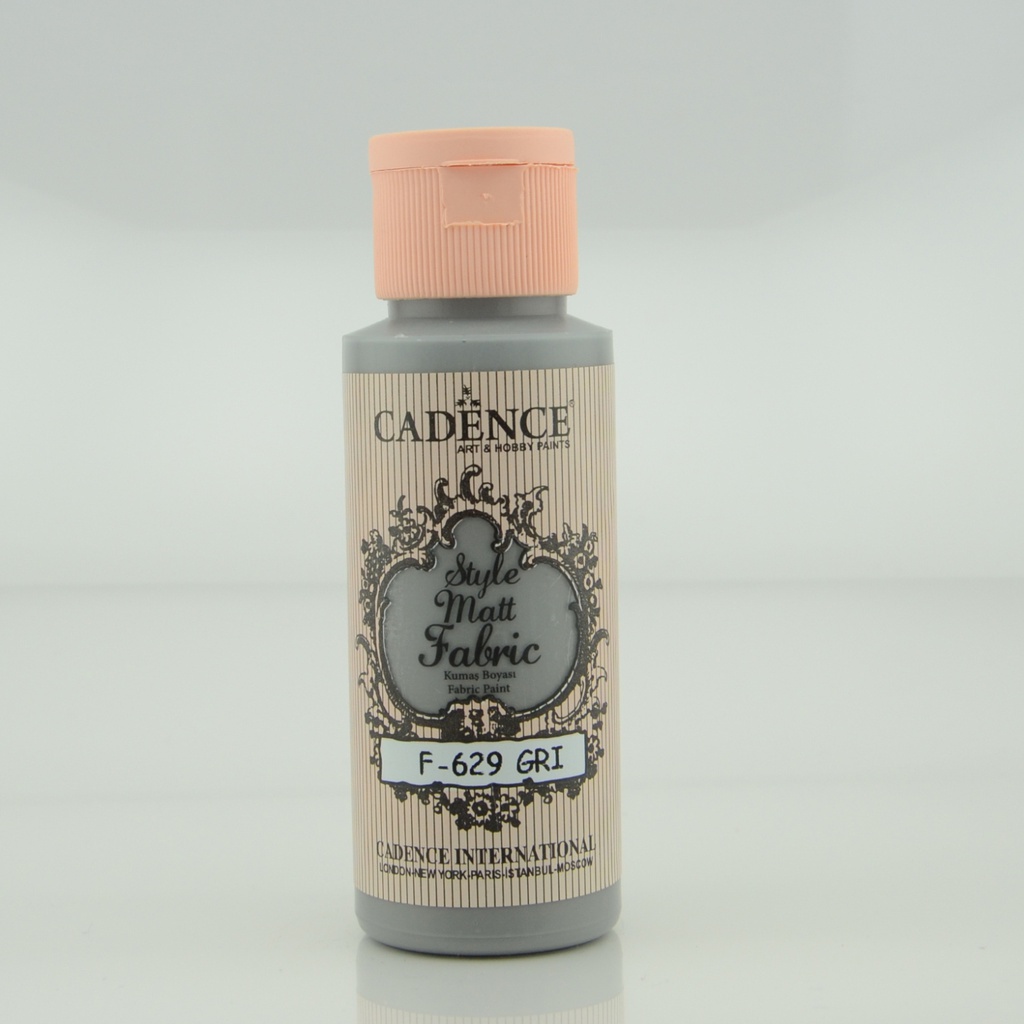 Cadence Style Matt Fabric Paint - Gray (70ml)