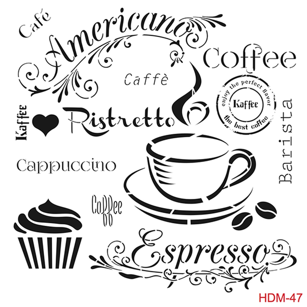 Cadence Midi Stencil - Barista (25x25)