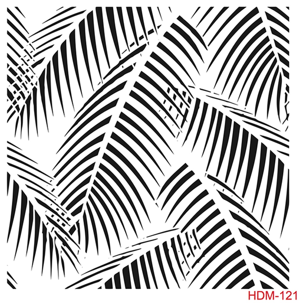 25 x 25 Midi Stencil - Palm Leaf