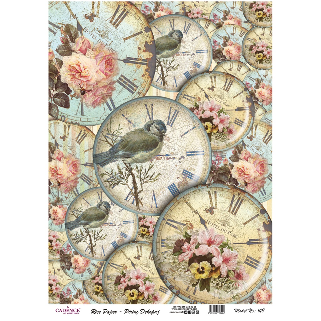 Rice Decoupage Paper - Timeless Moments