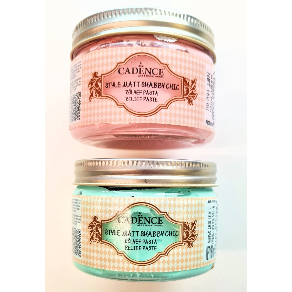 Cadence Shabby Chic Relief Paste - 2 Jar Set