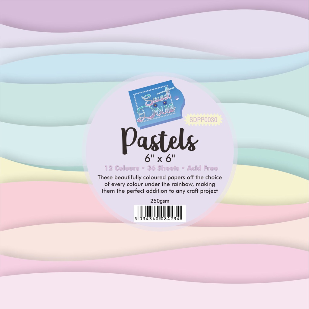 Sweet Dixie Pastel Paper Pad 6x6" 36 sheets
