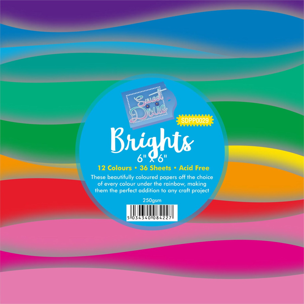 Sweet Dixie Brights Paper Pad 6x6" 36 sheets