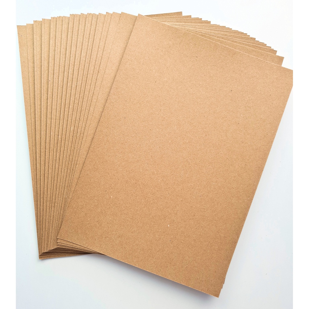 25 sheets of Kraft card