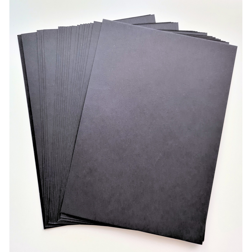 25 sheets of Black card