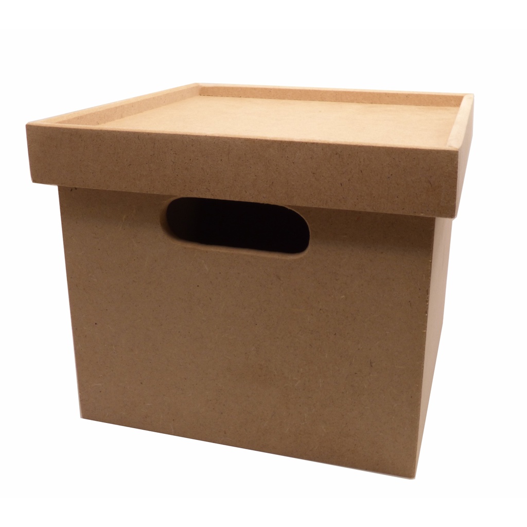 MDF Square Box 20 x 20 x 15cm with Lid