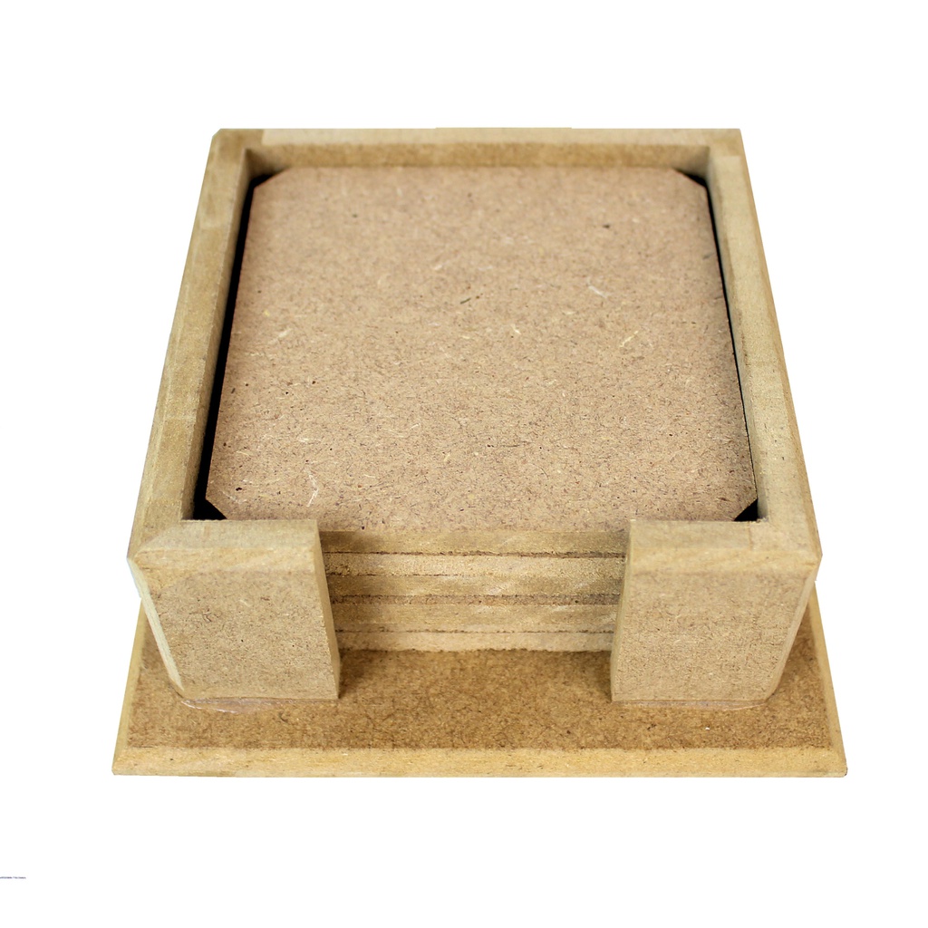 MDF Coaster Set (13x13x5cm)