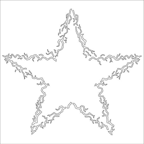 Twiggy Star - MajeMask Stencil