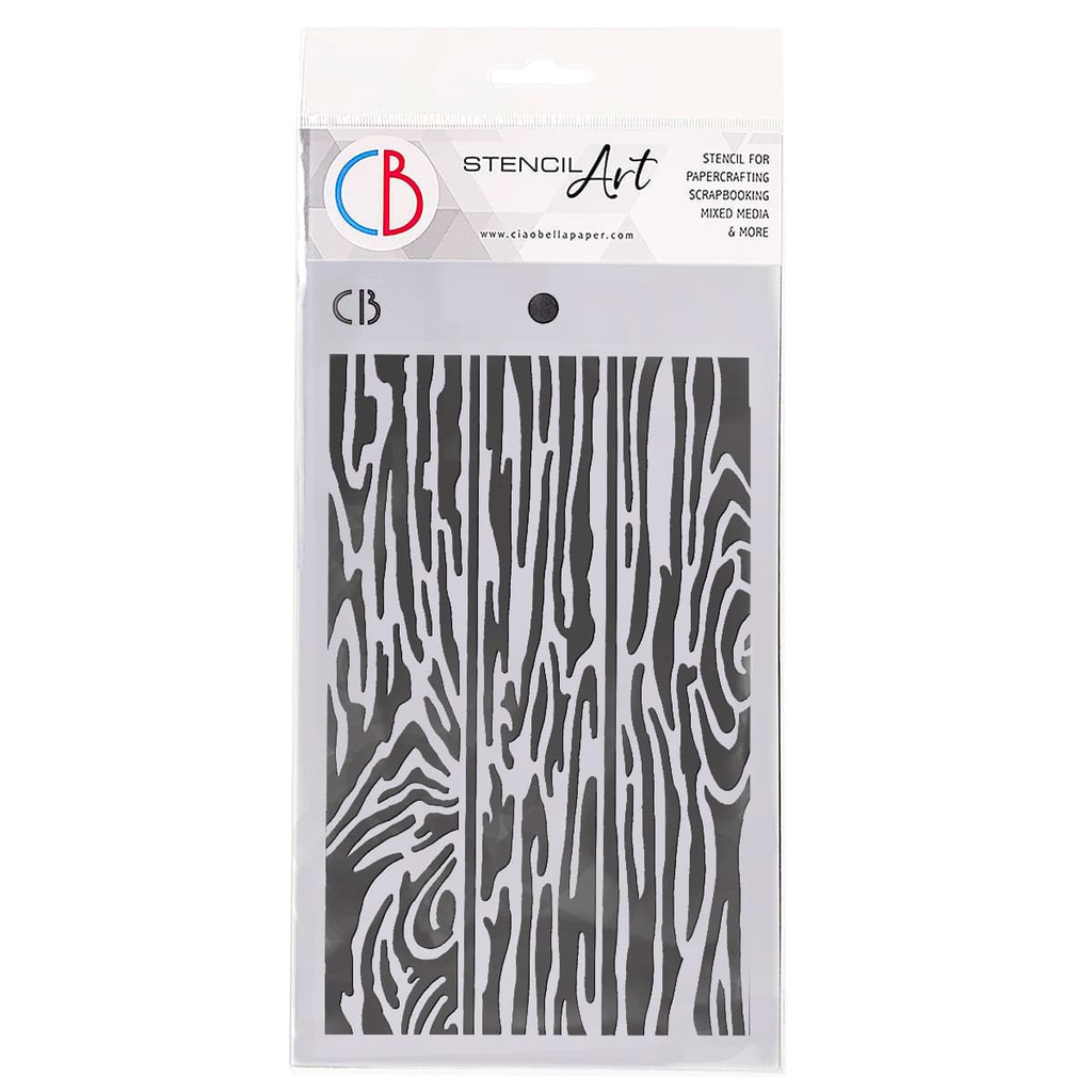 Ciao Bella Texture Stencil 5" x 8" - Parquet