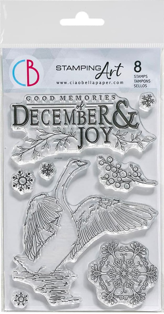 Clear Stamp Set 4"x6" December & Joy