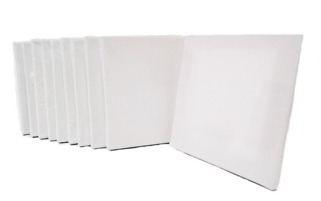 Stretched Canvas 20cm - Pack 10 size 20x20 cm, Depth 1,6 cm