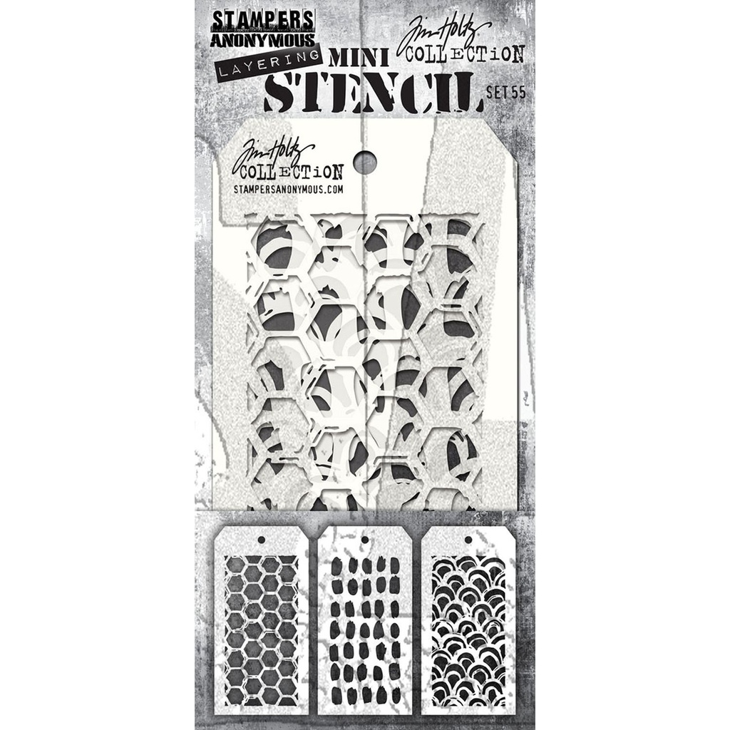 Mini Layering Stencil Set 55 - Tim Holtz