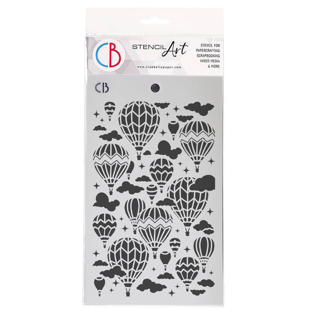 Ciao Bella Paper - Balloons Journey 5" x 8" Stencil