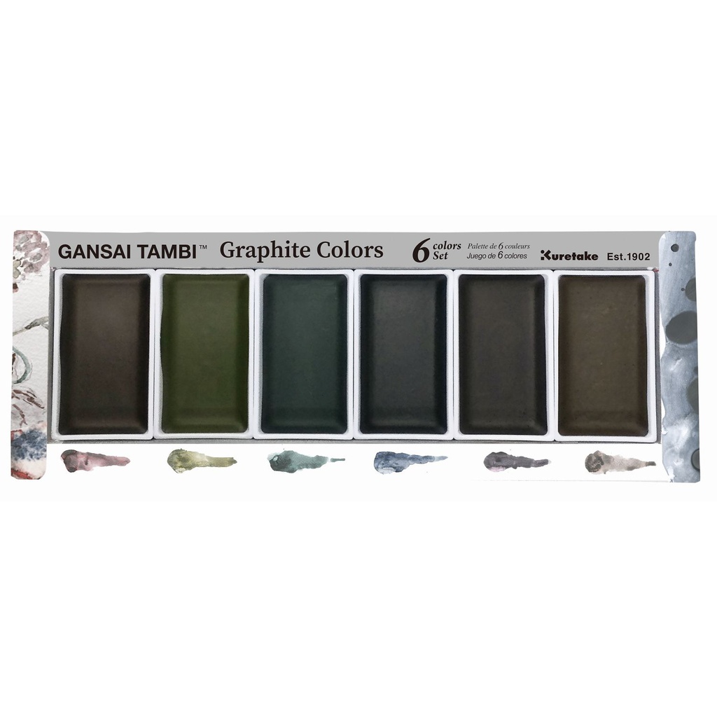 GANSAI TAMBI GRAPHITE COLORS 6 color set