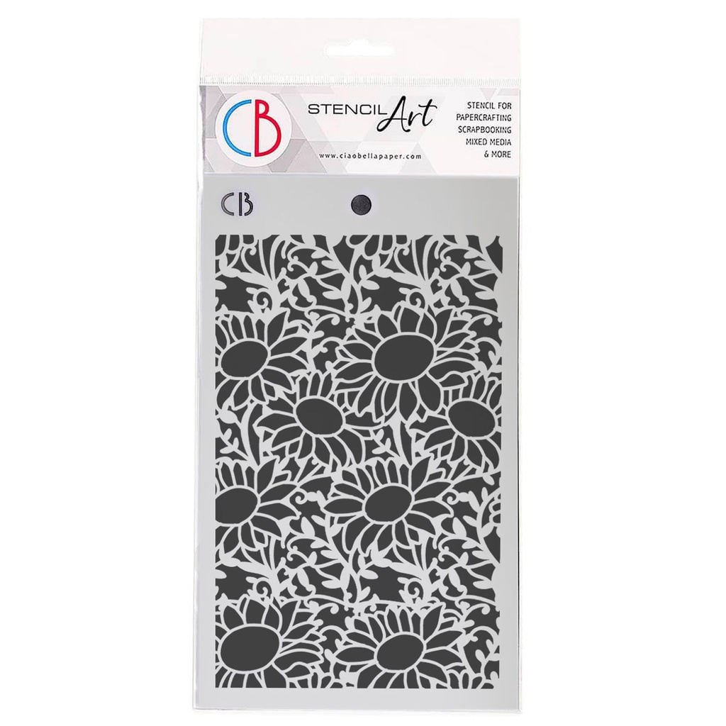 Ciao Bella Texture Stencil 5" x 8" - SunFlower Fields