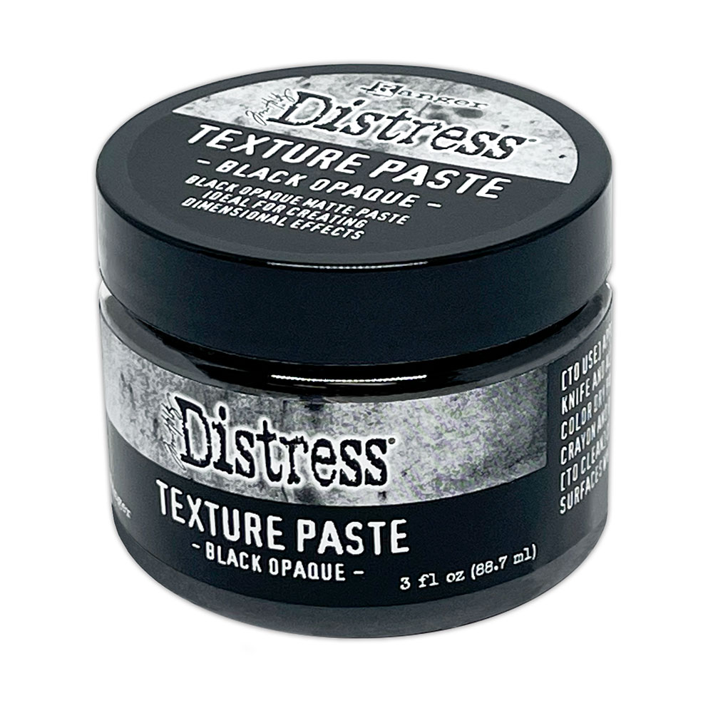 Tim Holtz - Distress -  Halloween Texture Paste: Black Opaque