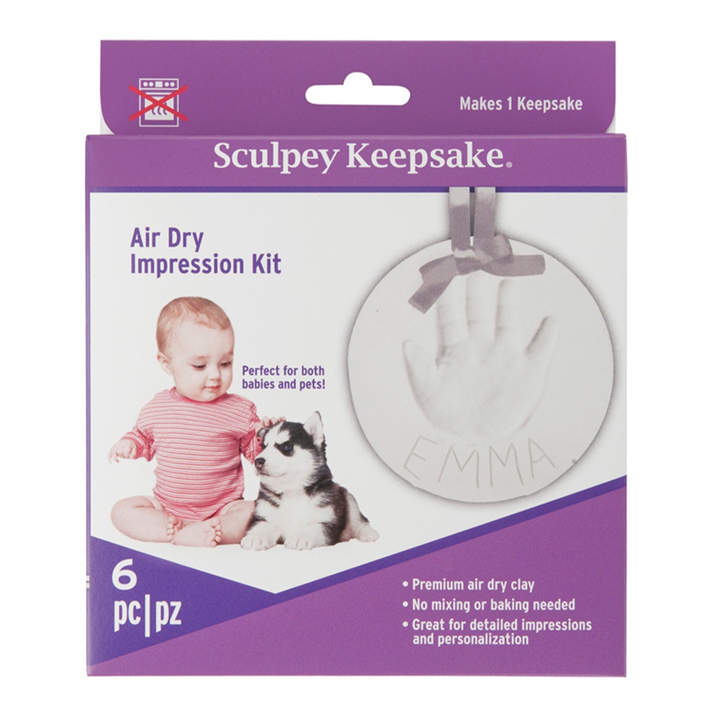 Sculpey Keepsake Air-Dry Kit -- White (English only packaging)