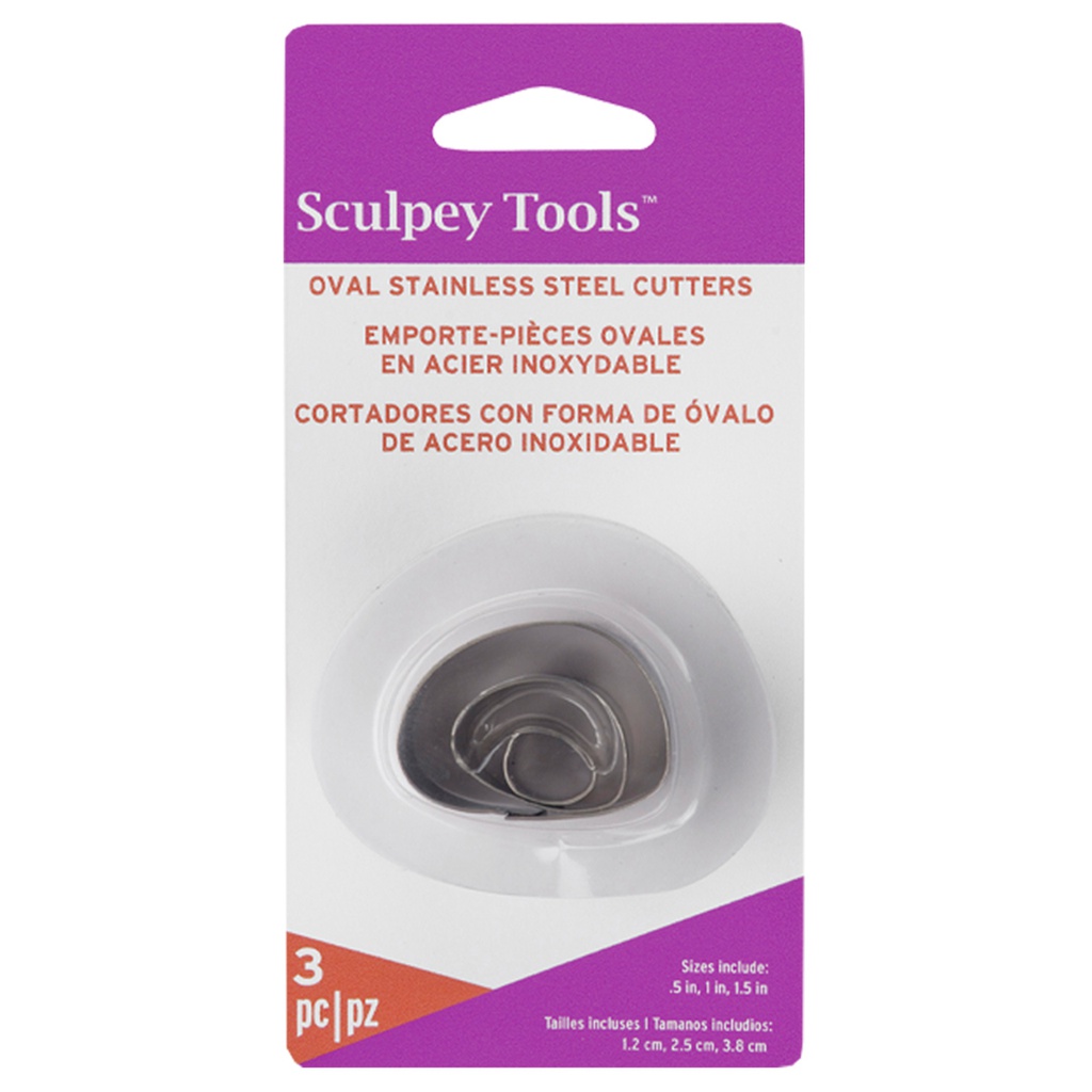 Sculpey Irregular Oval Cutter Set (3pc)