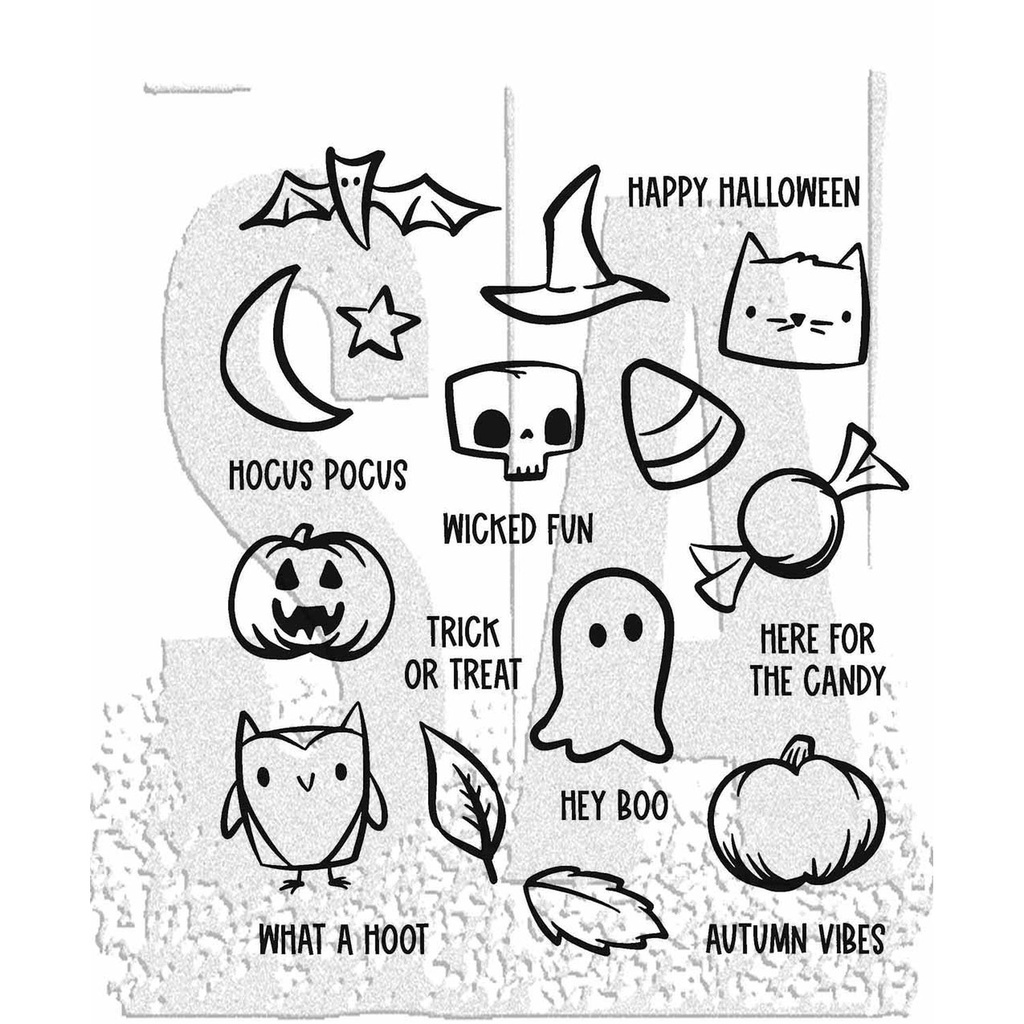 Tim Holtz Stampers Anonymous Stamp Tiny Frights
