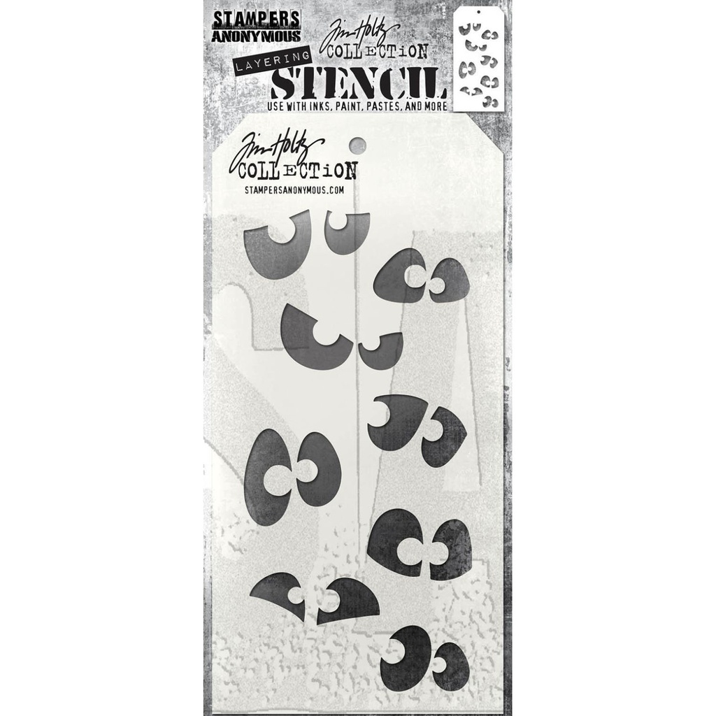 Tim Holtz Stampers Anonymous Layering Stencil Peekaboo