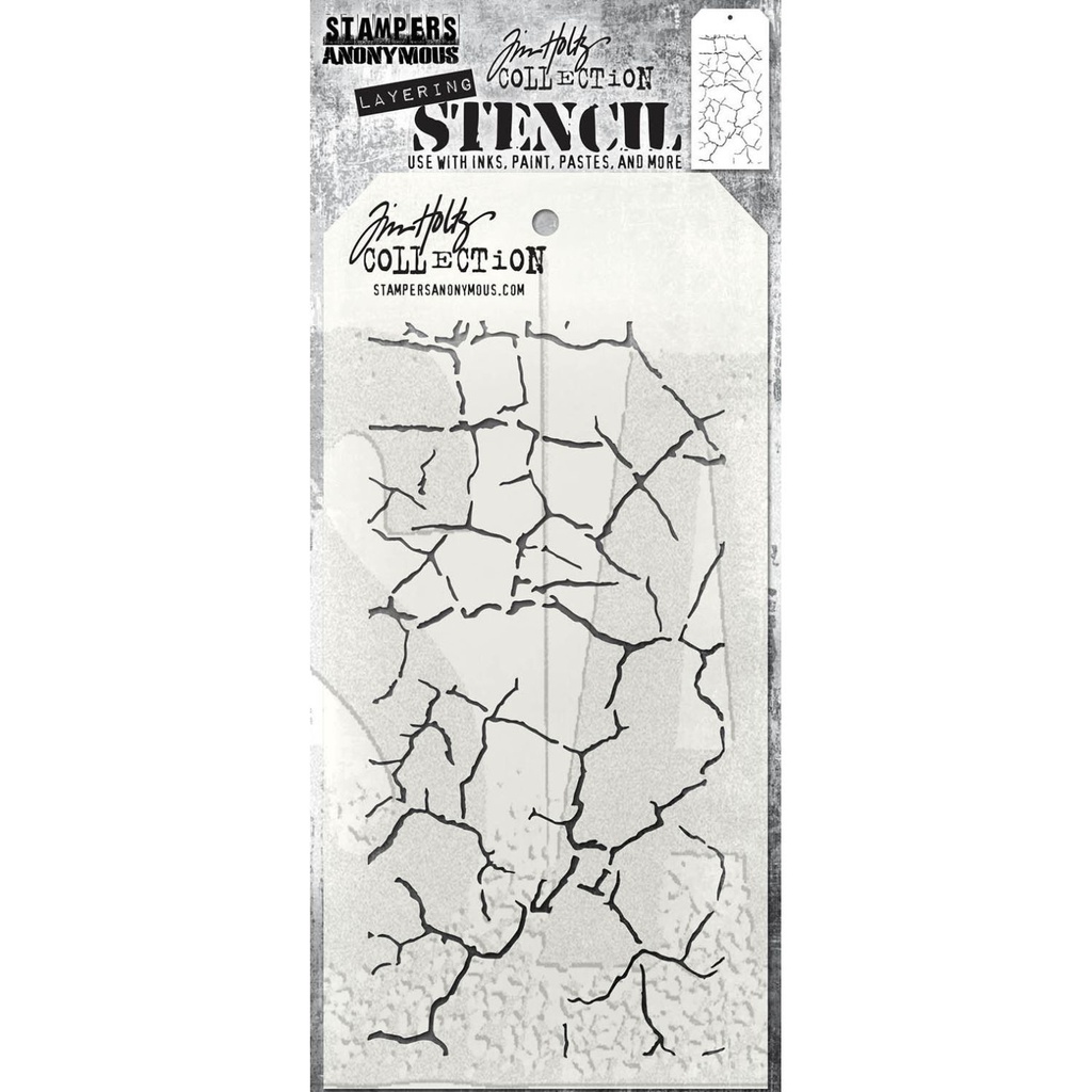 Tim Holtz Stampers Anonymous Layering Stencil Fractured