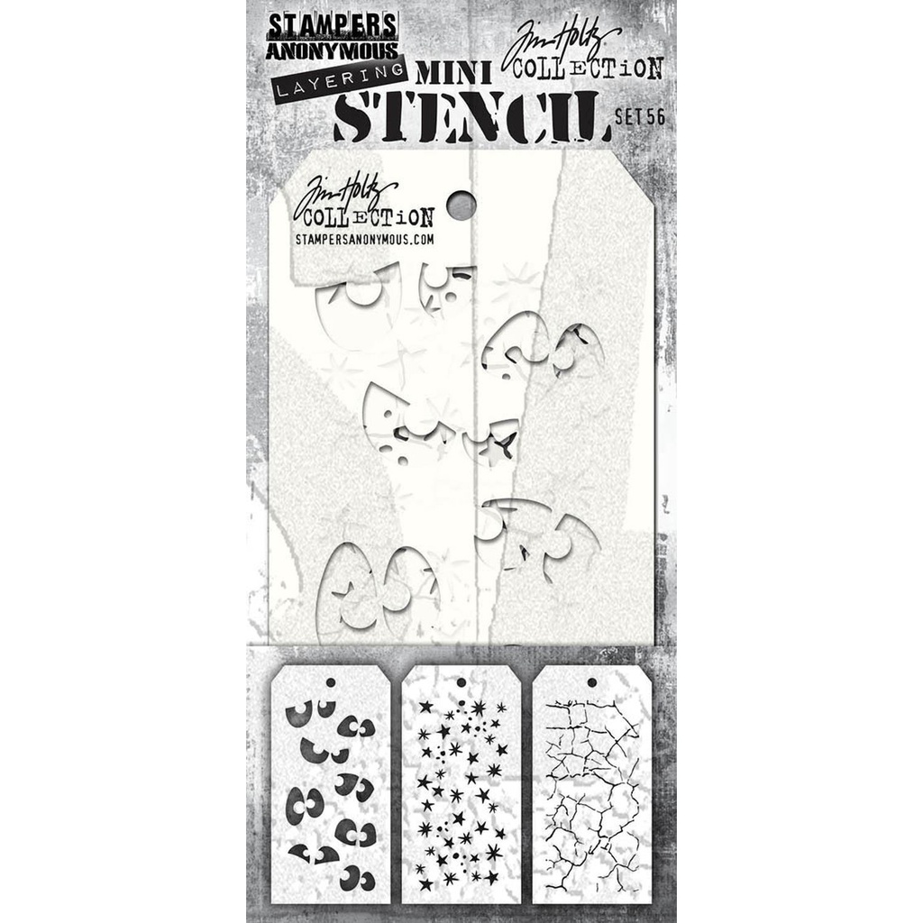 Tim Holtz Stampers Anonymous Mini Layering Stencil Set #56