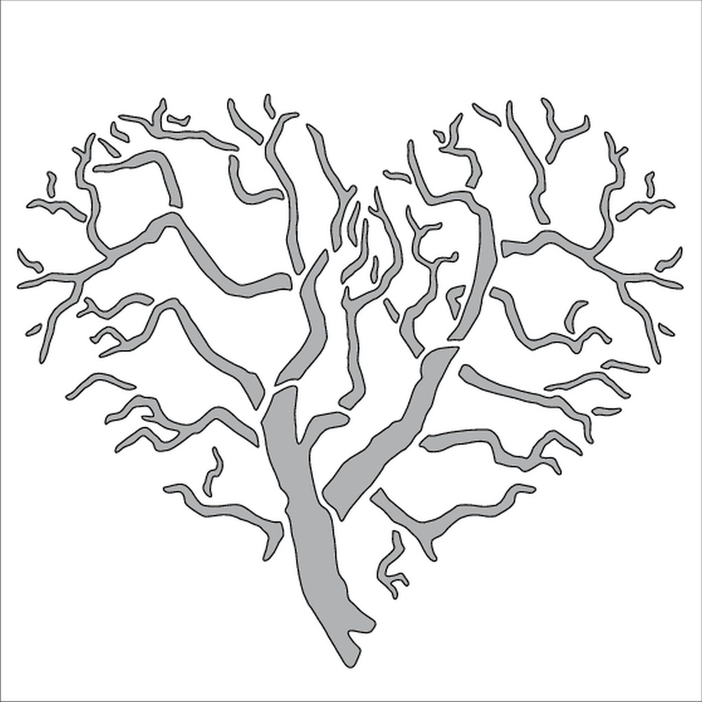 Heart Tree - MajeMask Stencil