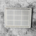 Big Rectangle Checkered Mosaic Tray Silicone Mould