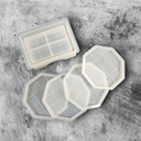 Octagonal Mosaic Coaster Silicone Mould Set