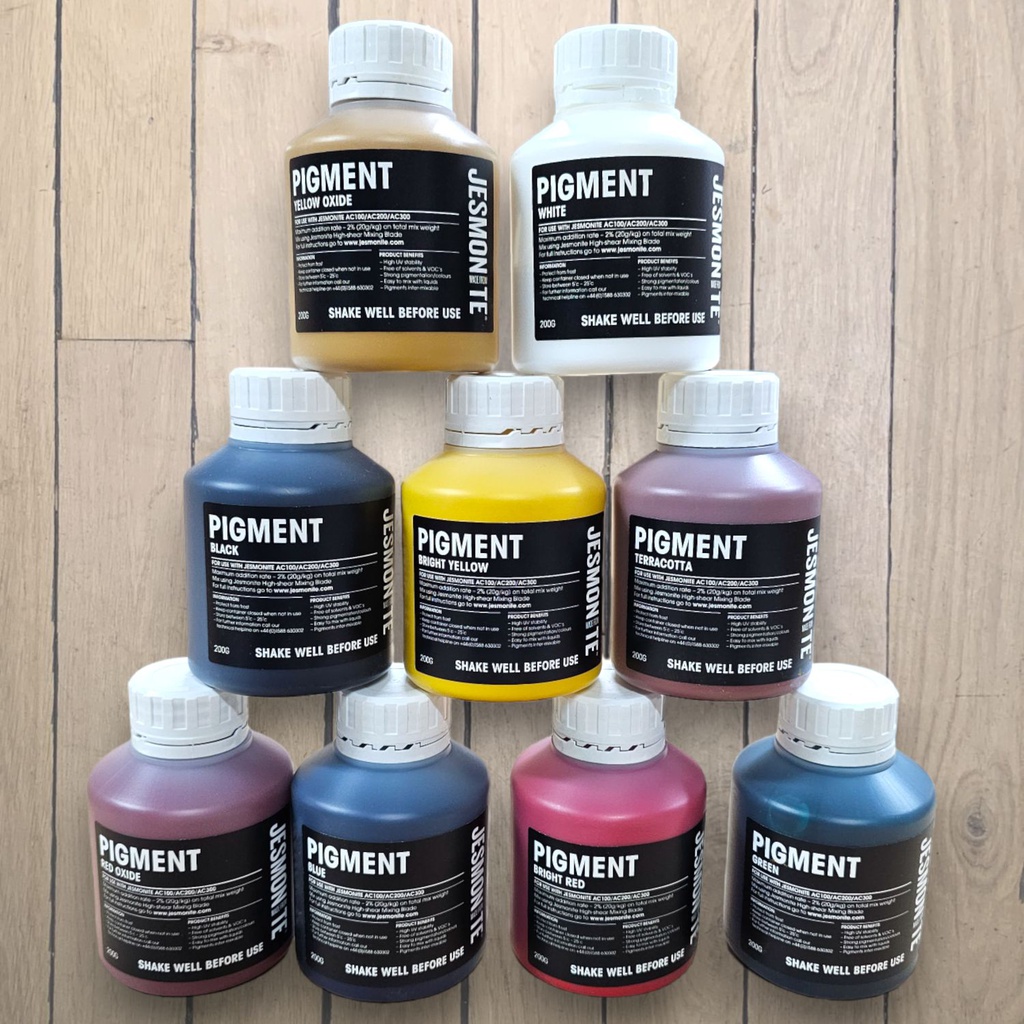 Jesmonite Pigment Selection - all the colours