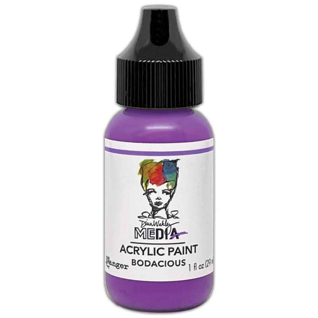 Dina Wakley MEdia Acrylic Neon Paints - Bodacious (1oz)