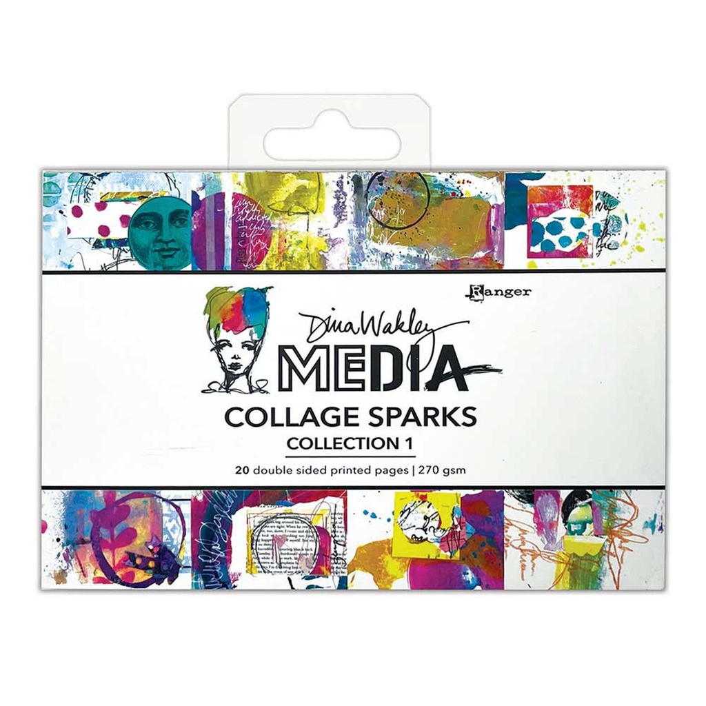 Dina Wakley Media Collage Sparks - Collection 1