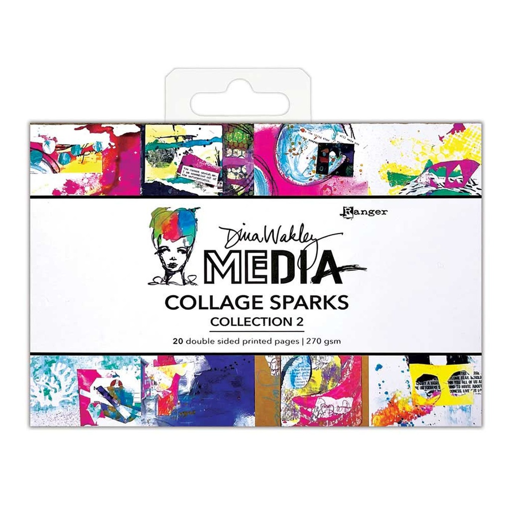 Dina Wakley Media Collage Sparks - Collection 2
