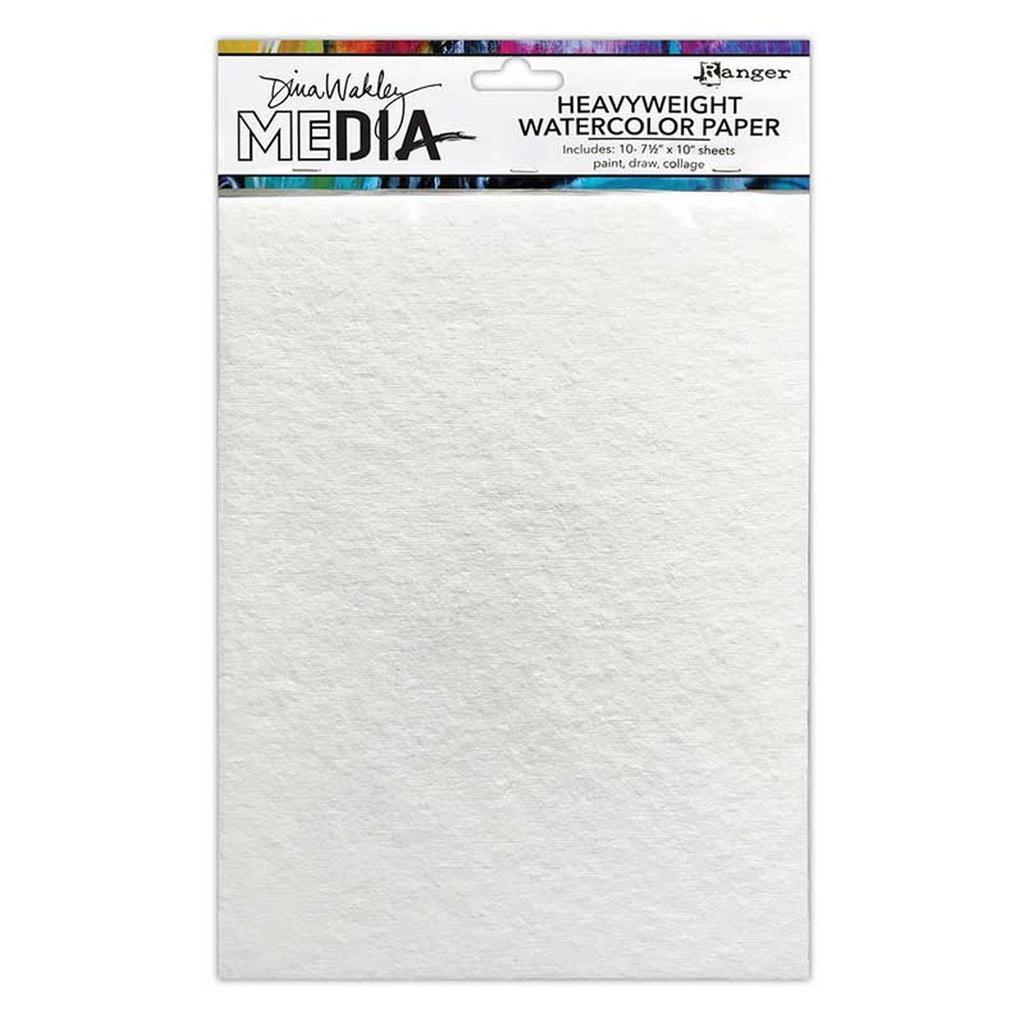 Dina Wakley Media Heavyweight Watercolor Paper (Includes 10 sheets 7.5" x 10")