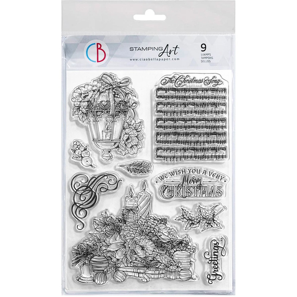 Ciao Bella Paper - Bouquets & Luxury Ornaments 6"x8" stamp set