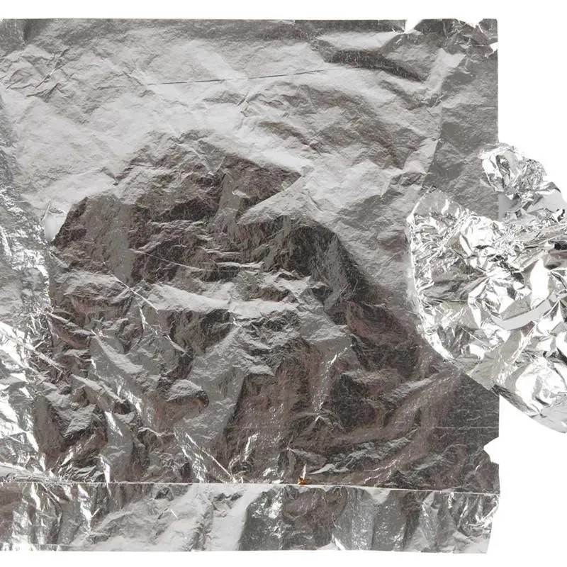Imitation Metal Leaf - Silver - 25 sheets 16x16cm