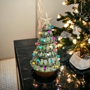 Christmas Vintage Tree with Base, Plastic Pegs and Lamp Fitting (carton of 4)