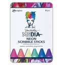 Dina Wakley Media Scribble Sticks 4 (Includes Bodacious, Gnarly, Legit, Radical, Stoked & Tubular)