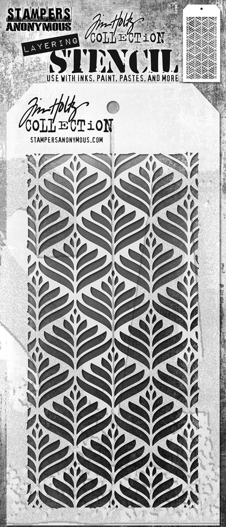 Deco Leaf Tim Holtz Layering Stencil