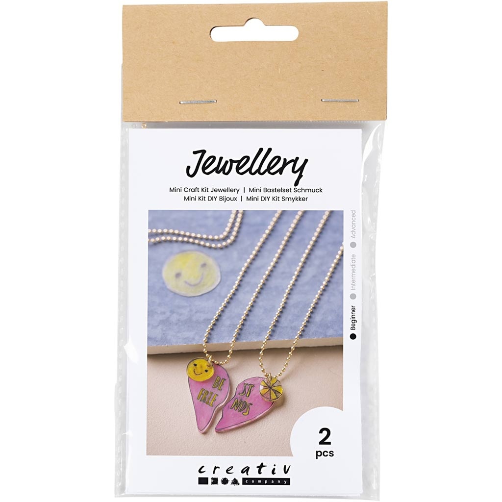 Creativ - Jewellery Mini Craft Kit - Shrink Plastic Friendship Necklaces