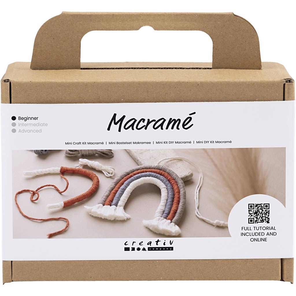 Creativ - Macramé Mini Craft Kit - Rainbow