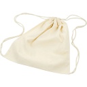 Drawstring bag, light natural, size 37x41 cm, 115 g, pack of 3