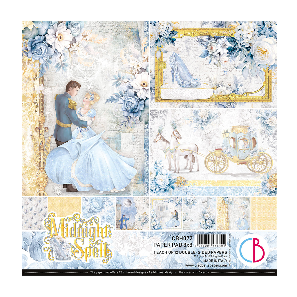 Ciao Bella Paper - Midnight Spell - 8"x8" Paper Pad 