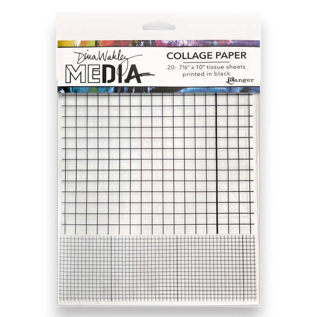Dina Wakley MEdia Collage Paper - Grid