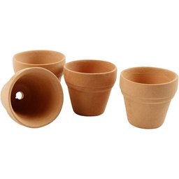 [CLCV50653] Small Terracotta Pots - 48 pieces