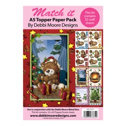 [DMMIPP094] Match It Paper Pack - Christmas Bears - Gifts