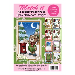[DMMIPP095] Match It Paper Pack - Christmas Bears - Post